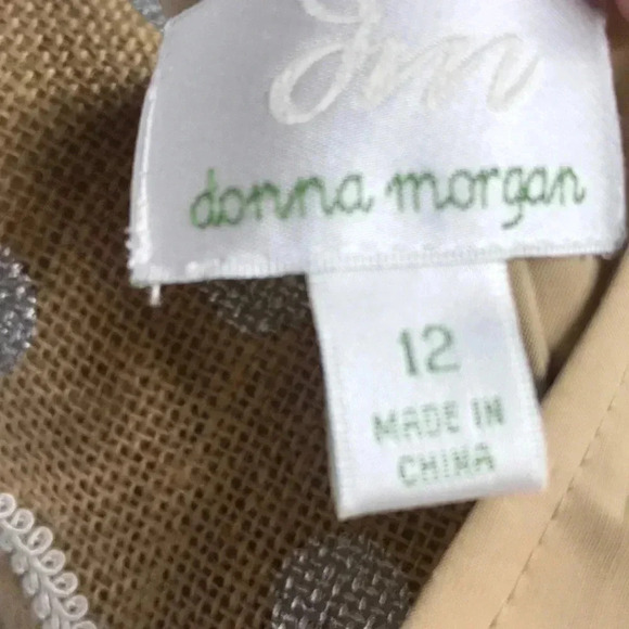 Donna Morgan Size 12 Khaki Dress. Vintage Style. New - Picture 2 of 7
